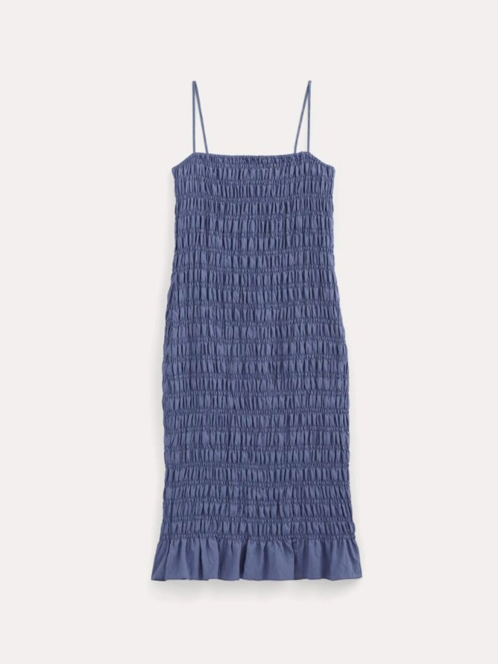 Everlane Women's Smocked Column Dress in Blue Dusk, Size Medium, new with tags